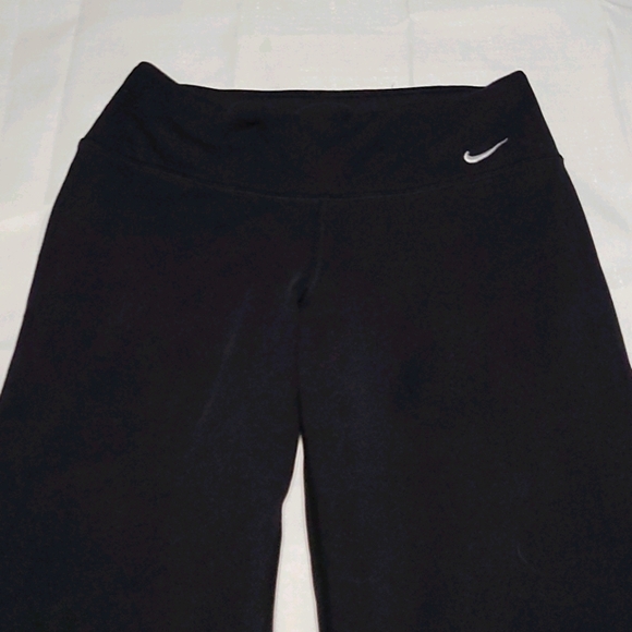 Nike Pants - Nike embroidered flared black yoga pants